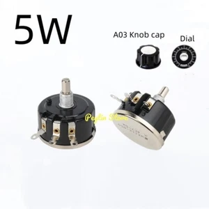 WX112 WX050 Einzelspulen-Wickelpotentiometer 5 W 6 mm Rundwelle - Bild 1 von 6