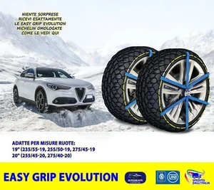 Catene da Neve Suv Stelvio Alfa Romeo Auto Omologate Universali cerchi 255 45 20 - Foto 1 di 9