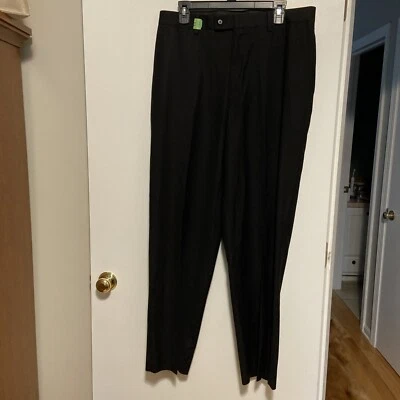 J Ferrar Men's Dress Pants Size 36 X 30 Black Slim Mid Rise Straight Leg - Image 1 of 4