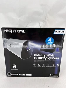 Night Owl - 10 Channel 4 Camera Wire Free 1080p 1TB NVR Security System - White. - Picture 1 of 5