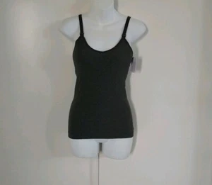 auden Maternity Adjustable Straps Clip-on Heather Gray Nursing Cami Top XS - Picture 1 of 12