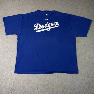 Los Angeles Dodgers Shirt Erwachsene XXL blau matt Kemp Baseball Majestic Herren Freizeit - Bild 1 von 11