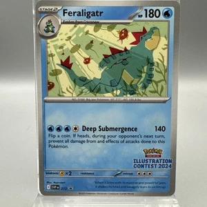 Feraligatr 213 Black Star 2024 Pokemon Illustration Contest Promo Stamped NM - Picture 1 of 11
