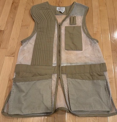 Vintage Seams INC Sportswear Beige Shooting Vest Size 44 NEW Condition - Image 1 of 3