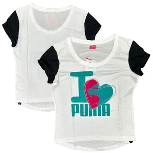 Puma Damen T-Shirt weiß kurzarm Oberteil - neu - Bild 1 von 3