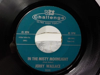JERRY WALLACE/ The Soul Surfers~ In The Misty Moonlight/ Cannon Ball 45 rpm 1964 - Image 1 of 4
