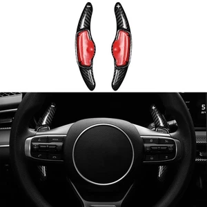 Real Carbon Fiber Steering Wheel Shift Paddle Extension For Kia K5 2021-2026 - Bild 1 von 9