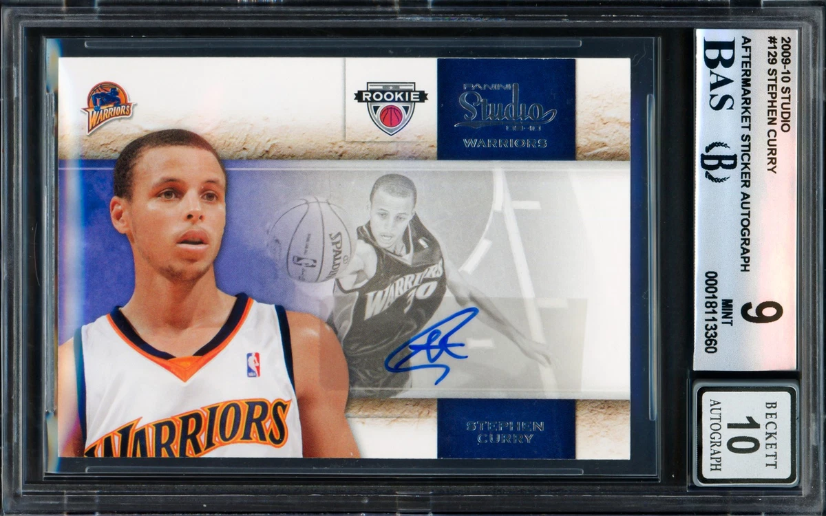 Stephen Curry 9 Graded Basketball Autographed Sports Trading Cards