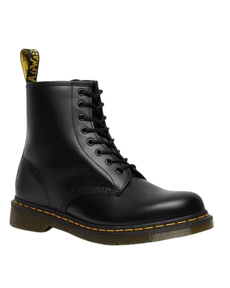 Dr Martens 1460 Unisex Leather Boots - 5UK, Black Smooth