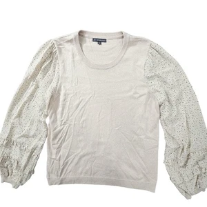 Adrianna Papell Pullover Damen L Prairie Cottagecore Country neutral eng Strick - Bild 1 von 9