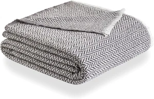 - Coperta in Cotone Extra Morbido, Quattro Stagioni, Copriletto Multiuso, Plaid - Foto 1 di 12