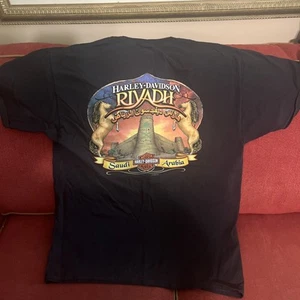 Camisa Harley Davidson Arabia Saudita Riad XL-Alto Caballos Persas Motociclista Y2K Rara - Imagen 1 de 7