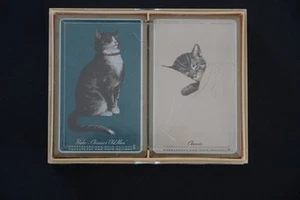 Vintage Chesapeake und Ohio Eisenbahn Katze Spielkarten 2 Decks - Bild 1 von 6