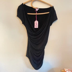 Vintage Bonbons Top Rüschen Y2k Retro MED Cinched Elena Gibert Gilmore Bella Schwan - Bild 1 von 6