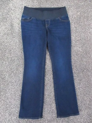 Old Navy Maternity Jeans Womens 4 Short Blue Bootcut Stretch Low Panel 30x29 - Image 1 of 4