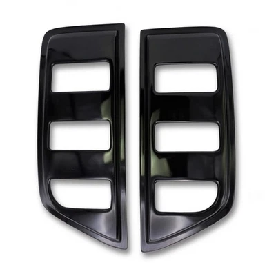 2X Black Rear Window Side Vent Visor For Nissan Navara D40 4 Door 2006 - 2014 - Imagem 1 de 4