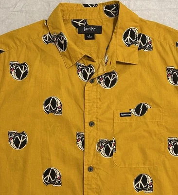 Gotcha Vintage 90s Button Up Hawaiian Skull Shirt Mens Large Short Sleeve - Image 1 of 4