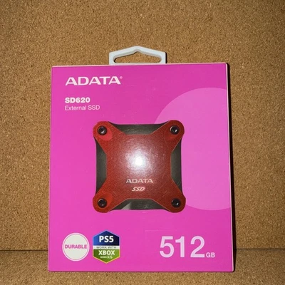 SSD Externo ADATA SD620 512GB Rojo Nuevo Foto 1 de 4