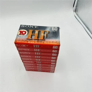 SONY Cassette Tapes HF Normal Bias 60 Minutes C-60HFC 10 Pack - Picture 1 of 4