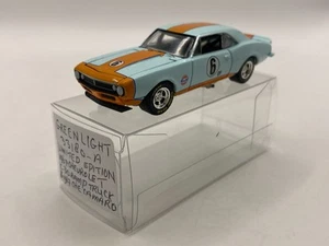 GREENLIGHT 33180-A CHEVROLET CAMMARO 1967 #6 GULF -LIGHT BLUE 3inch- GOOD - 533 - Imagen 1 de 5