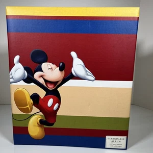NEW! Mickey Mouse Disney Hallmark Large Scrapbook Photo Album Has Refill Parks - Picture 1 of 14