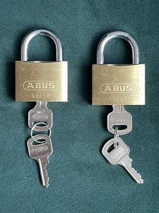 2x Candado de latón ABUS 55/50 - Imagen 1 de 2