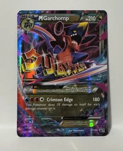 Pokémon Card M Garchomp EX Black Star Promos Holo Card XY168 LP/MP - Picture 1 of 2