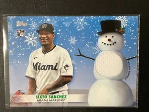 Sixto Sanchez 2021 Topps Holiday Relic Miami Marlins WRA-SSA - Picture 1 of 2