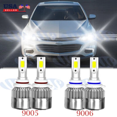 Combo bombilla de faro LED 9005+9006 APTA para Chevy Silverado1500 2500 HD 2001-2006 Foto 1 de 4