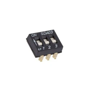 Interruttore SDA03H0SBR: DIP-SWITCH numero sezioni: 3 OFF-ON 0,025A/24VDC C&K - Foto 1 di 1