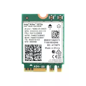 Intel AX210.NGWG.NVX Killer Wi-Fi 6E AX1675X 802.11ax M.2 2230 BT5.3 WiFi Card - Picture 1 of 2