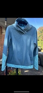 NWOT Quechua Decathlon Teal Blue Hiking Pullover Size Large Pockets - Picture 1 of 11