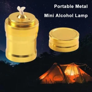 Portable Alloy Metal Mini Alcohol Lamp Liquid Stove Survival Camping` G4A2  B5I7 - Picture 1 of 10