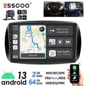 Für Smart Forfour Fortwo 453 Autoradio 2+64G Android 13 Carplay GPS WIFI RDS KAM - Bild 1 von 14