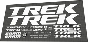 2019 TREK SPEED CONCEPT WHITE Decal Set - Bild 1 von 1