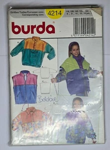Burda 4214 Kids Jacket - UNCUT Size 6 to 14 - Paper Sewing Pattern - Picture 1 of 2