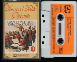 Tausend Takte Operette 1 Johann Strauss Walzer Marcato Cassette MC Kassette, 154 - Bild 1 von 3