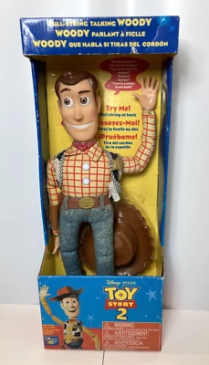 Boneco Toy Story 2 Pull-String Talking Woody 1995 Think Way #68027 Disney PIXAR - Imagem 1 de 4