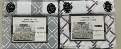 ¡¡¡Precio de reventón al por mayor para mayoristas!!! Juego de sábanas American Club KING 6 piezas Foto 1 de 3