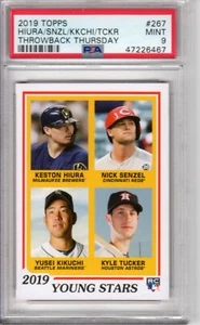 Topps Throwback Thursday TBT Hiura Senzel Kikuchi Tucker #267 2019 PSA 9 Pop 23 - Imagen 1 de 1