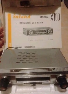 1964 1965 INLAND AUTO CAR AM RADIO MODEL X100 NEU - Bild 1 von 4