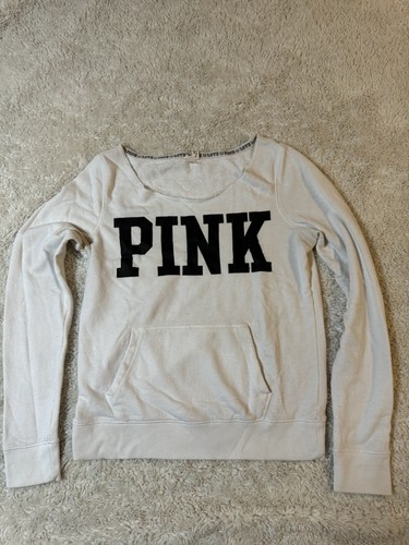UNDERCOVER Felpa con cappuccio ROSA taglia XS donna cropped Victorias Secret pullover felpa