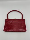 Red Faux Leather Isaac Mizrahi for Target small handbag purse