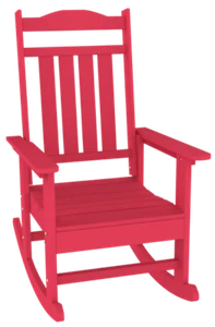 All-Weather Outdoor Rocking Chair, Red - Picture 1 of 1