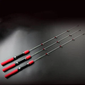 Mini Telescopic Ice Fishing Rod Fiberglass Fiber Pole Fishing Rods Fish Tool - Picture 1 of 13