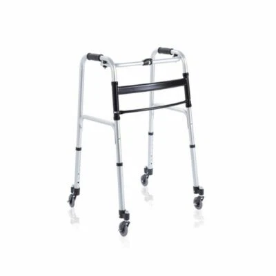 Deambulatore Pieghevole 4 Ruote Girello per anziani in alluminio Moretti - Immagine 1 di 4