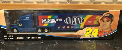 Winner's Circle Jeff Gordon Trailer Rig #24 NASCAR DuPont Blue Die-Cast 2005 - Image 1 of 4