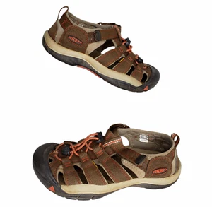 Keen Size 4 Newport H2 Sport Sandals Kid's Brown Mesh Hike Trail Active Youth - Picture 1 of 7