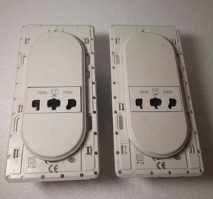 Legrand Shaver Socket 120v 230v 671 59 Lot Of 2 White - Picture 1 of 3