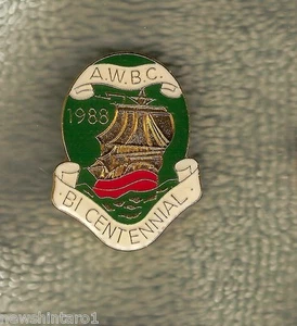 1988 AUSTRALIAN WOMENS  BOWLING CLUB  LAPEL BADGE, SHIP DESIGN - Picture 1 of 1